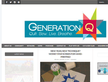 Tablet Screenshot of generationqmagazine.com